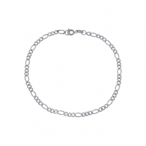Pulseira Prateada Masculina Elo 3 por 1